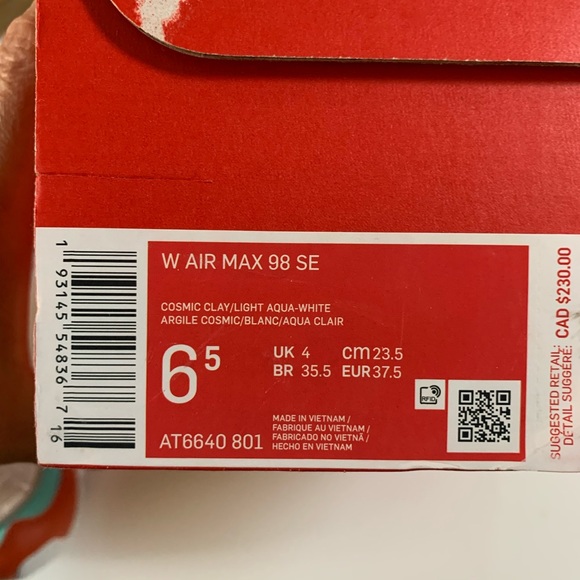 NIB Nike Women’s Air Max 98 - Picture 12 of 16